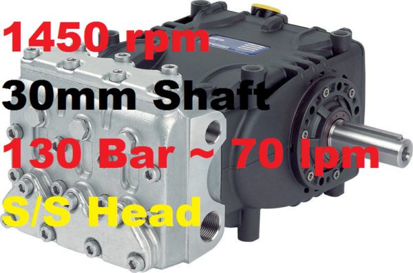 Pratissoli 130 Bar 70 lpm Pressure Pump KE30H