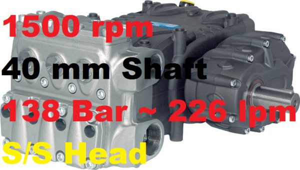 Pratissoli 138 Bar 226 lpm Pressure Pump KS40-GB15