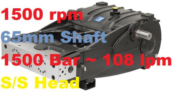 Pratissoli 1500 Bar 108 lpm Pressure Pump TR26-GB15