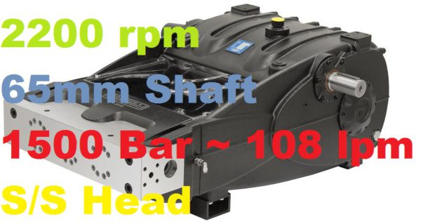 Pratissoli 1500 Bar 108 lpm Pressure Pump TR26-GB22