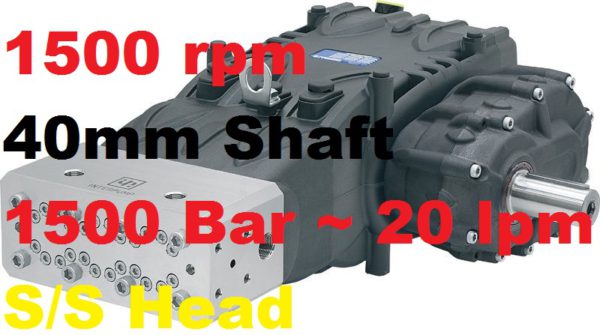 Pratissoli 1500 Bar 20 lpm Pressure Pump VK12-GB15