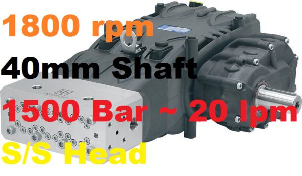 Pratissoli 1500 Bar 20 lpm Pressure Pump VK12-GB18