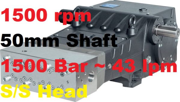 Pratissoli 1500 Bar 43 lpm Pressure Pump SK20-GB15