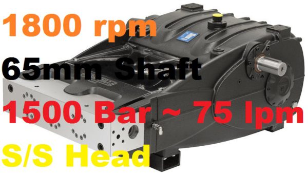 Pratissoli 1500 Bar 75 lpm Pressure Pump SR26-GB18