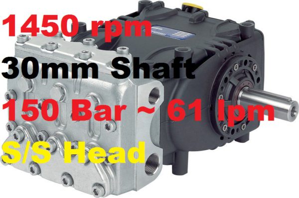 Pratissoli 150 Bar 61 lpm Pressure Pump KE28H