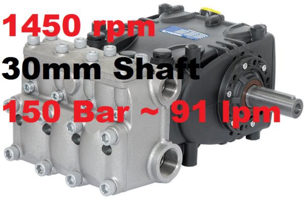 Pratissoli 150 Bar 91 lpm Pressure Pump KT32