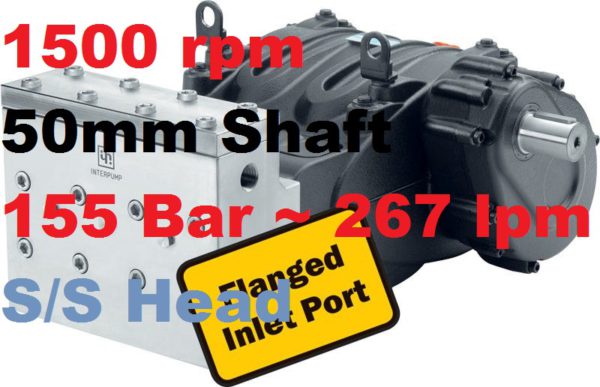 Pratissoli 155 Bar 267 lpm Pressure Pump MWN45-GB15
