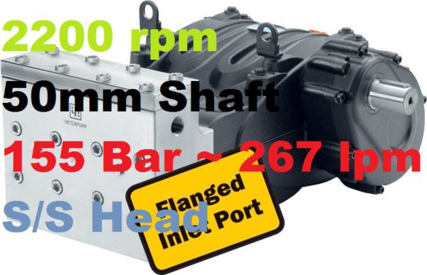 Pratissoli 155 Bar 267 lpm Pressure Pump MWN45-GB22