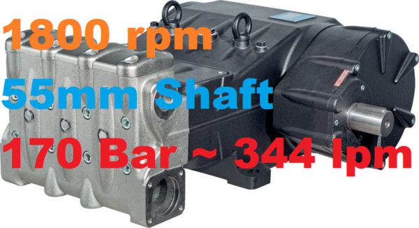 Pratissoli 170 Bar 334 lpm Pressure Pump MK60-GB18