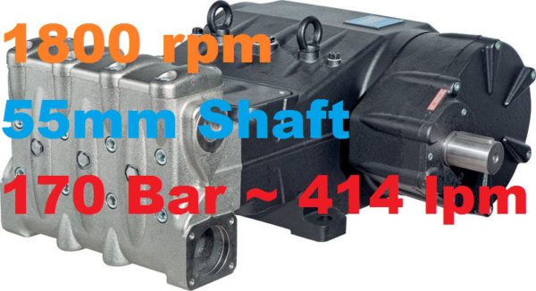 Pratissoli 170 Bar 414 lpm Pressure Pump MKS60-GB18