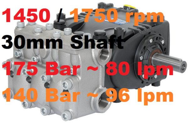 Pratissoli 175 Bar 80 lpm Pressure Pump KT30