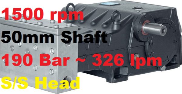 Pratissoli 190 Bar 326 lpm Pressure Pump LKN55-GB15