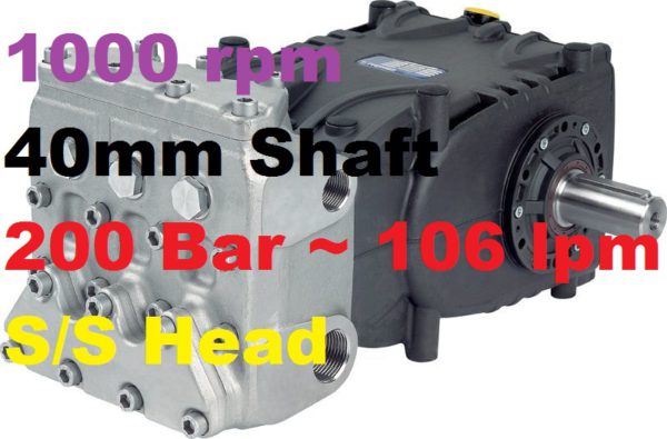 Pratissoli 200 Bar 106 lpm Pressure Pump KF30-106