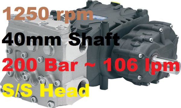 Pratissoli 200 Bar 106 lpm Pressure Pump KF30-GB12