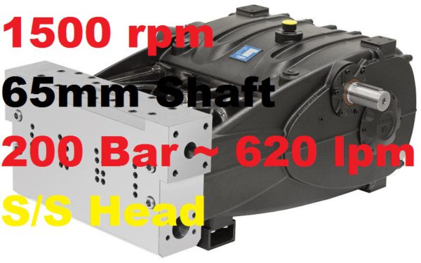 Pratissoli 200 Bar 620 lpm Pressure Pump SR75-GB15