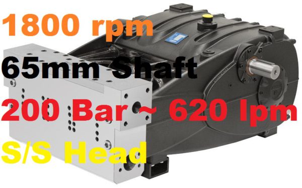 Pratissoli 200 Bar 620 lpm Pressure Pump SR75-GB18