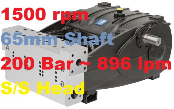 Pratissoli 200 Bar 896 lpm Pressure Pump TR75-GB15