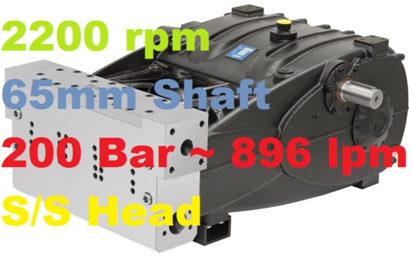 Pratissoli 200 Bar 896 lpm Pressure Pump TR75-GB22