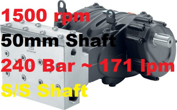 Pratissoli 240 Bar 171 lpm Pressure Pump MWN36-GB15