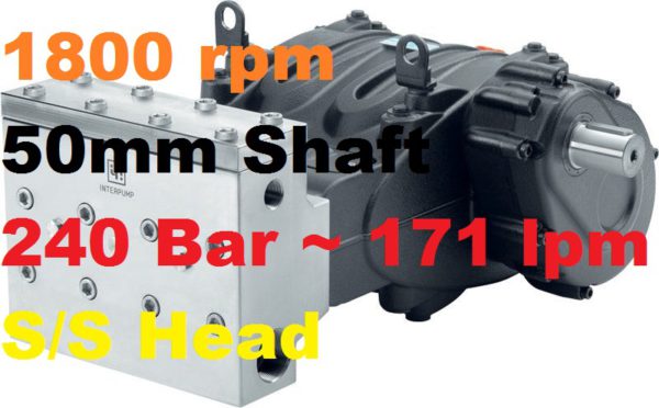 Pratissoli 240 Bar 171 lpm Pressure Pump MWN36-GB18