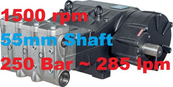 Pratissoli 250 Bar 285 lpm Pressure Pump MKS50-GB15