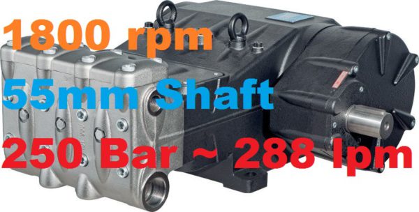 Pratissoli 250 Bar 288 lpm Pressure Pump MKS50-GB18