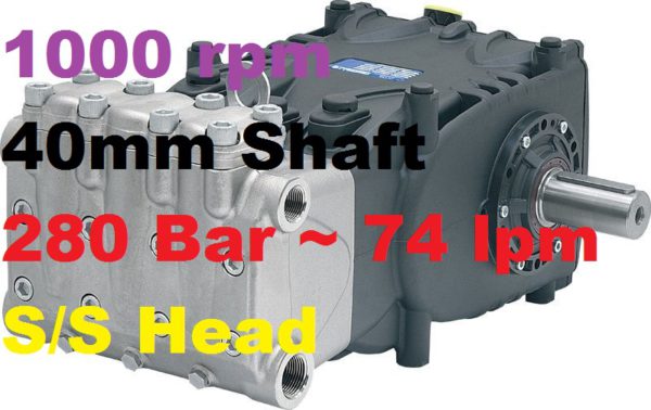 Pratissoli 280 Bar 74 lpm Pressure Pump HF25-74