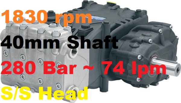 Pratissoli 280 Bar 74 lpm Pressure Pump HF25-GB18