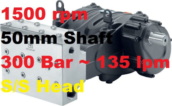 Pratissoli 300 Bar 135 lpm Pressure Pump MWN32-GB15