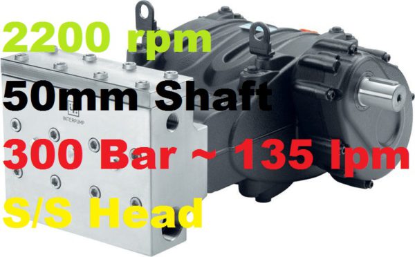 Pratissoli 300 Bar 135 lpm Pressure Pump MWN32-GB22