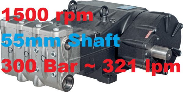 Pratissoli 300 Bar 231 lpm Pressure Pump MKS45-GB15