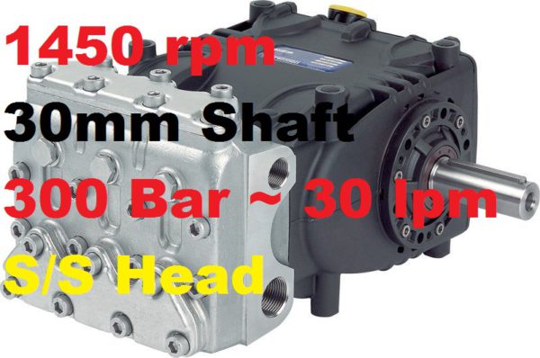 Pratissoli 300 Bar 30 lpm Pressure Pump KE20