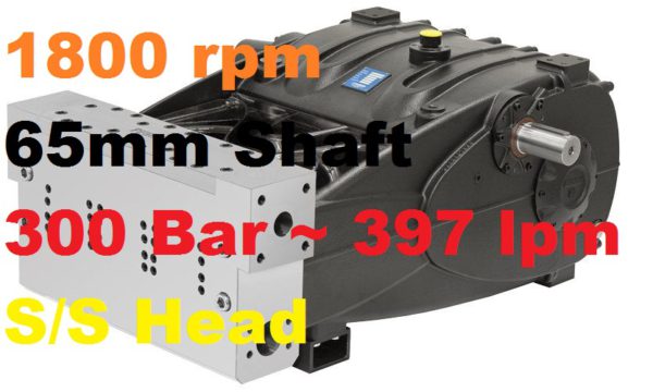 Pratissoli 300 Bar 397 lpm Pressure Pump SR60-GB18