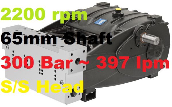 Pratissoli 300 Bar 397 lpm Pressure Pump SR60-GB22