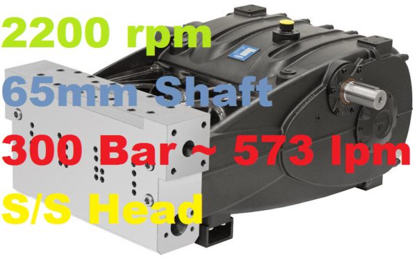 Pratissoli 300 Bar 573 lpm Pressure Pump TR60-GB22
