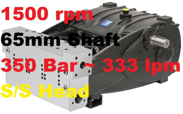 Pratissoli 350 Bar 333 lpm Pressure Pump SR55-GB15