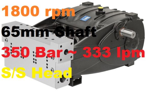 Pratissoli 350 Bar 333 lpm Pressure Pump SR55-GB18