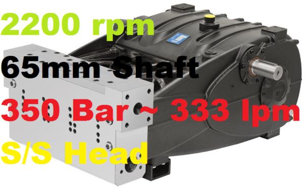 Pratissoli 350 Bar 333 lpm Pressure Pump SR55-GB22