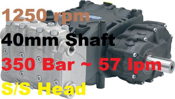 Pratissoli 350 Bar 57 lpm Pressure Pump HF22-GB12