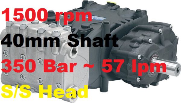 Pratissoli 350 Bar 57 lpm Pressure Pump HF22-GB15