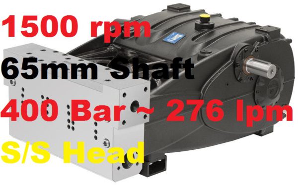 Pratissoli 400 Bar 276 lpm Pressure Pump SR50-GB15