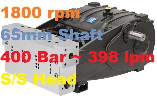 Pratissoli 400 Bar 398 lpm Pressure Pump TR50-GB18