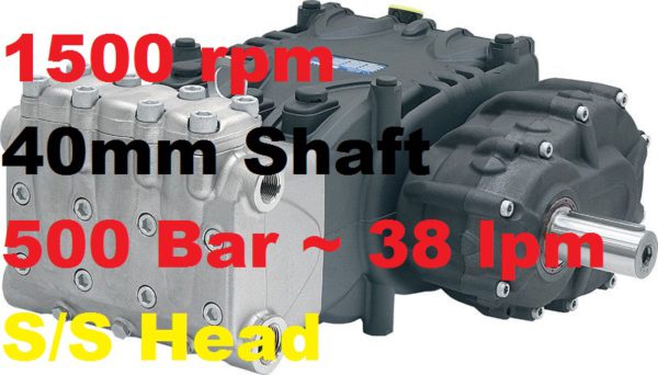 Pratissoli 500 Bar 38 lpm Pressure Pump HF18-GB15
