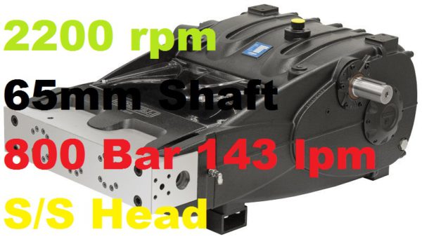 Pratissoli 800 Bar 143 lpm Pressure Pump SR36-GB22
