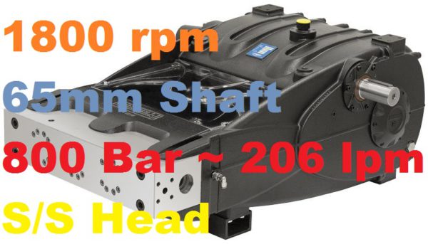 Pratissoli 800 Bar 206 lpm Pressure Pump TR36-GB18