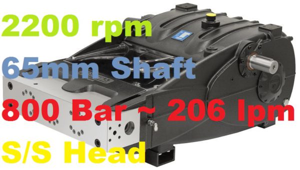 Pratissoli 800 Bar 206 lpm Pressure Pump TR36-GB22