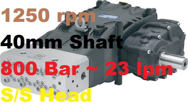 Pratissoli 800 Bar 23 lpm Pressure Pump VF14-GB12